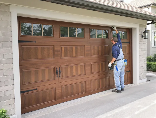 Custom garage door showcase by Longmeadow Garage Door Repair in Longmeadow