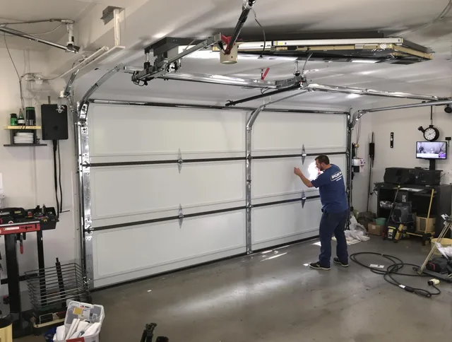Professional garage door repair service by Longmeadow Garage Door Repair in Longmeadow