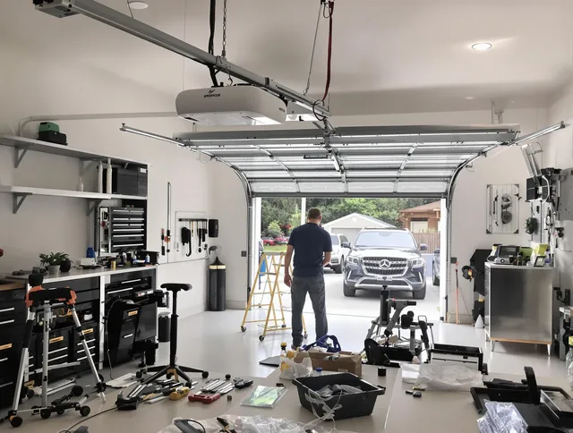 Garage door opener installation by Longmeadow Garage Door Repair in Longmeadow